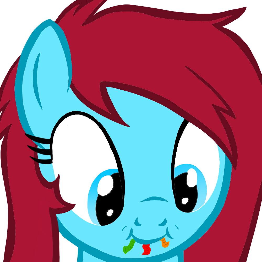 Toyminator900, Close-up, Cute, Eating, Female, Gummy - Cartoon (1000x1000)