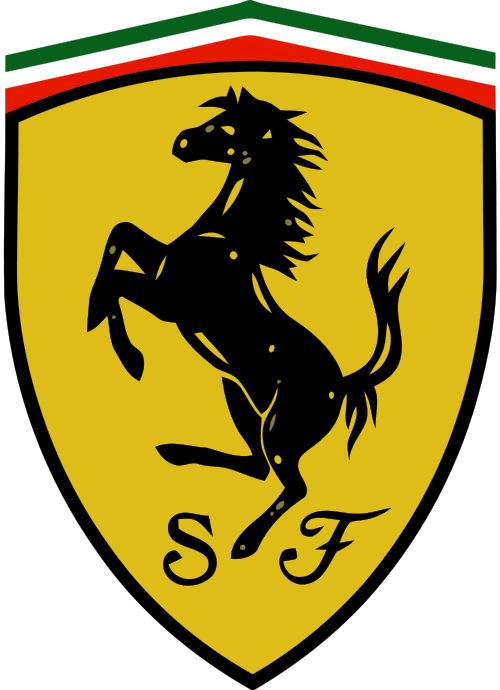 Ferrari Car Logo - Logo Ferrari Png (550x759)