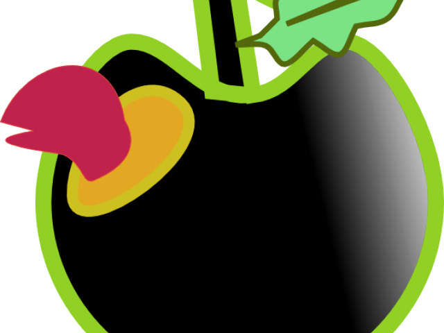 Worm Clipart Warm - Black Apple (640x480)