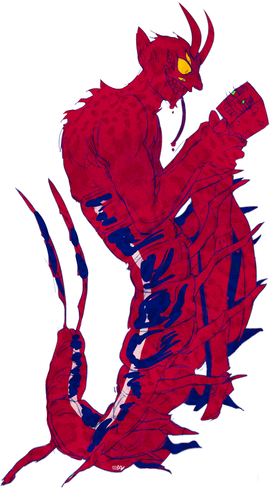 Cuphead Devil King Dice Doodle Snake Eye Starrynight000 - Illustration (1000x1811)