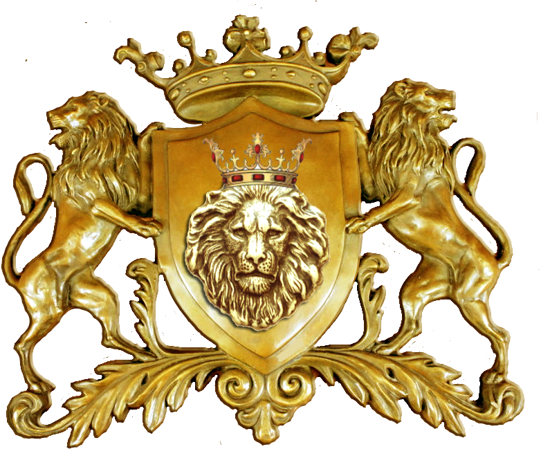 Gold - Lion Logo Png Gold (813x657)