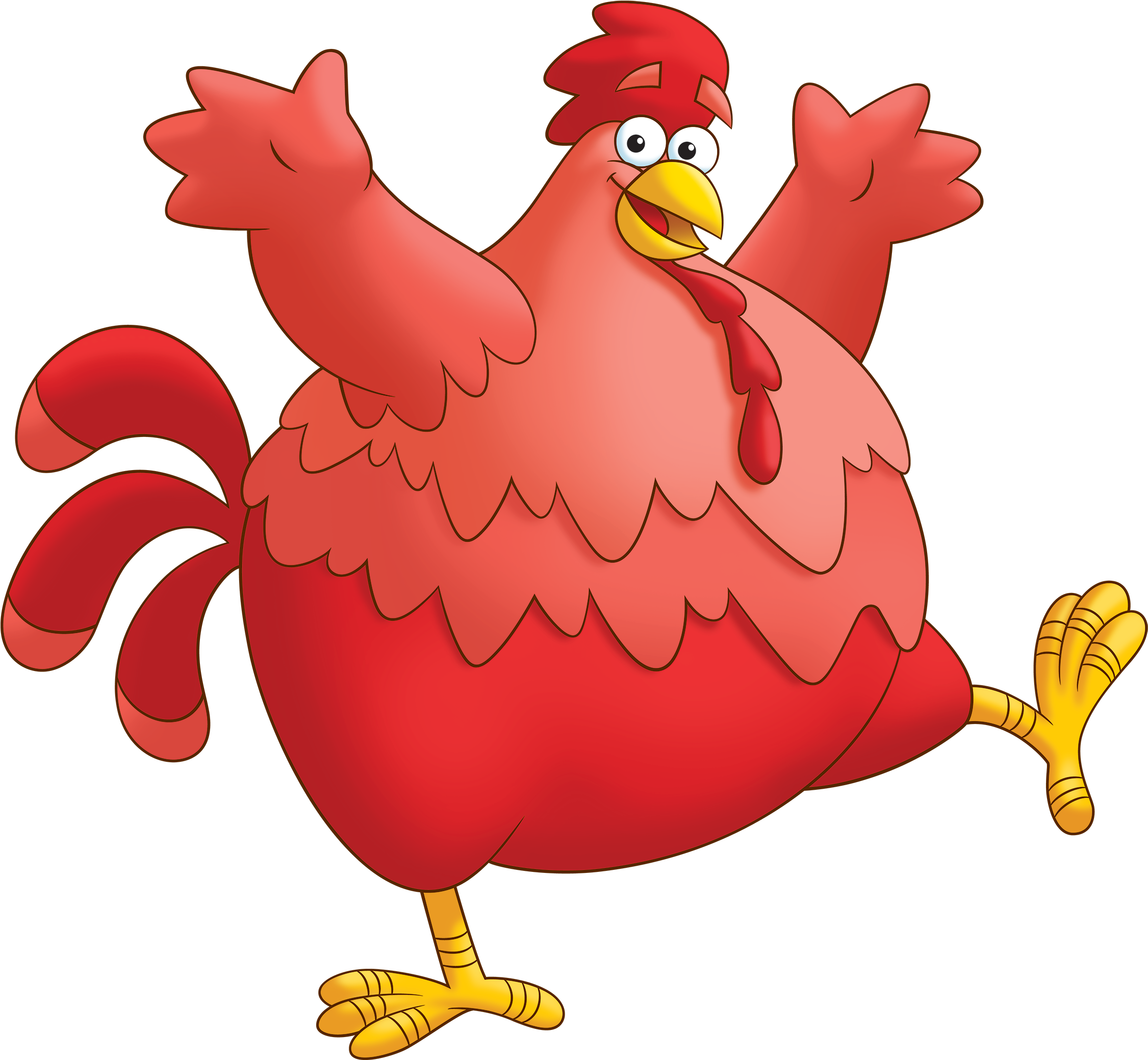 Big Red Chicken - Big Red Chicken Dora (2295x2121)