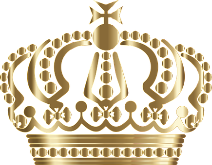 Royal Crown Images - Golden Crown Png Vector (435x340)