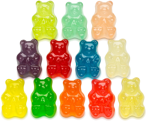 12 Flavor Gummi Bears - Albanese Candy, 12 Flavor Gummi Bears, 5 Pound Bag (500x500)
