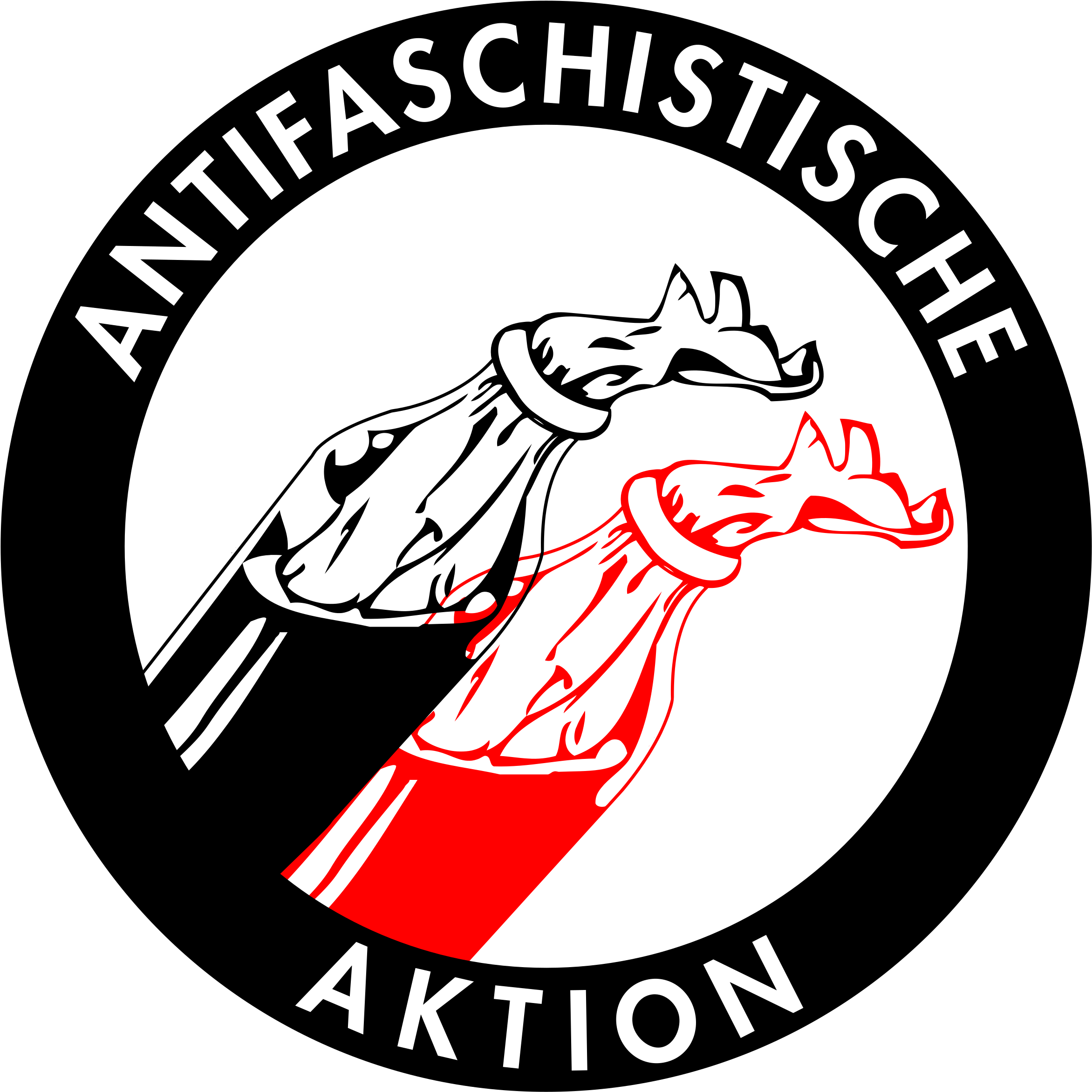 Political Posters, Political Satire, Design, Direct - Antifa Logo (2400x2400)