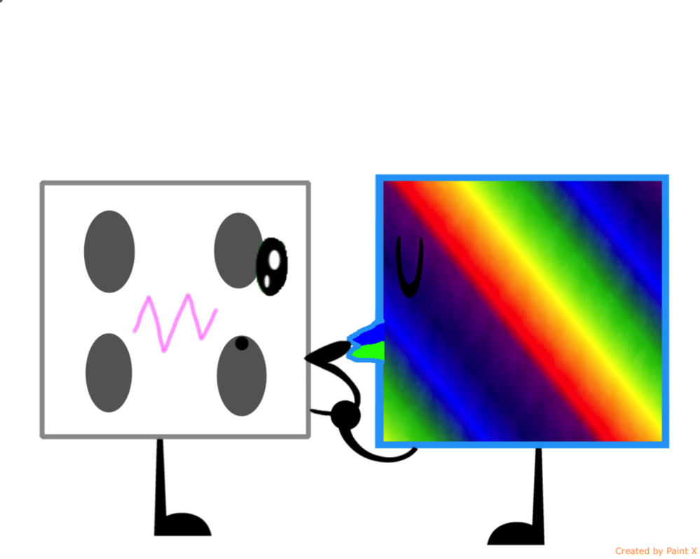 Rainbow Cube Kissing Dice's Feet By Thedrksiren - Led-backlit Lcd Display (999x799)