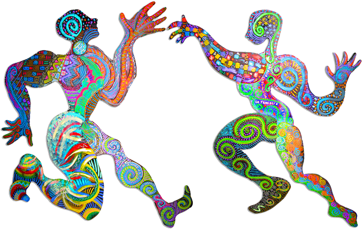 Wood And Acrylic Paint, Approximately 8feet Tall - Acrylic Paint (767x618)