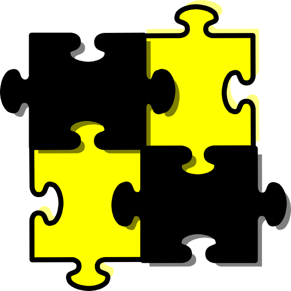 Puzzle Pieces Clip Art No Background (600x601)