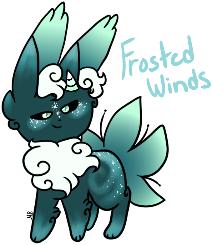 Frosted Winds Fleurabbit {closed} By Blume-doom - Cartoon (800x800)