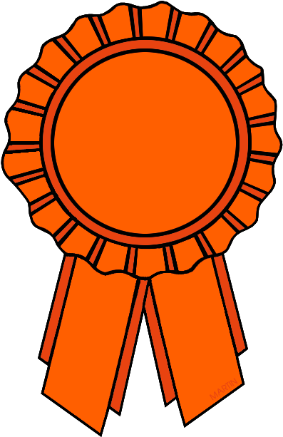 Orange Ribbon Clipart - Orange Ribbon Clipart (490x648)
