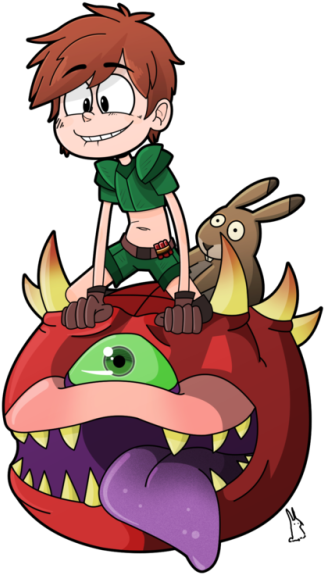 Presenting Doom Boy~ I Dunno, This Was A Stupid Idea - Doom Repercussions Of Evil Fanart (500x600)