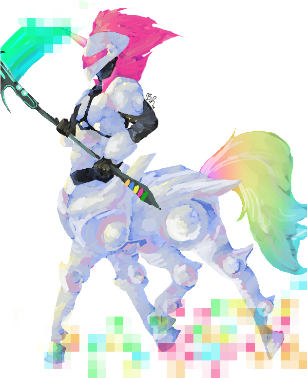 My Little Doom Horse By Kingthreshie - Illustration (629x839)