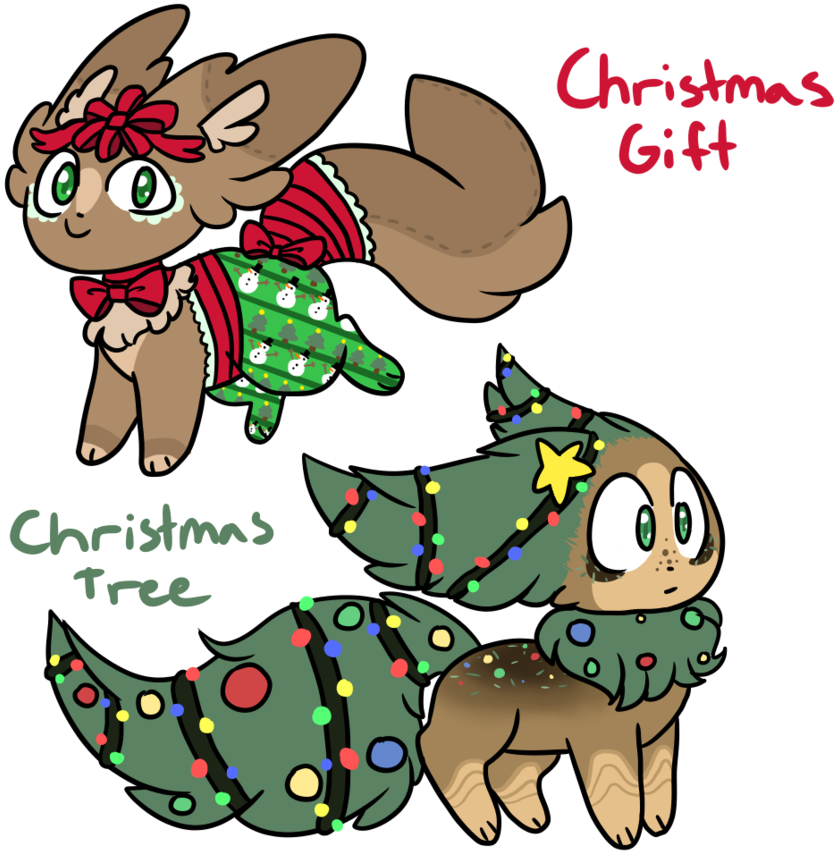 Christmas Adopts {1/2} Open By Blume-doom - Cartoon (894x894)