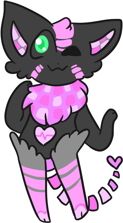 Techno Kitten Adopt {open} By Blume-doom - Cartoon (500x770)
