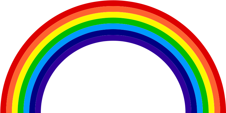 Double Rainbow Illustrations And Clipart - Colors Of The Rainbow (800x400)