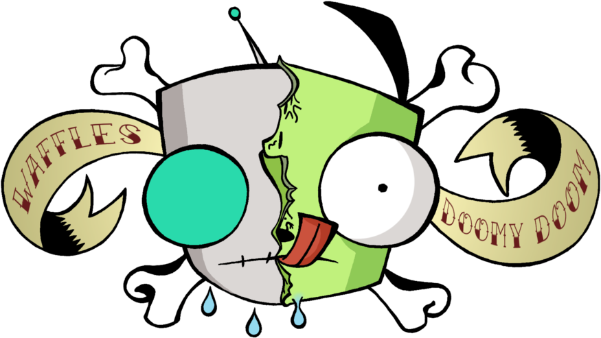 Waffles Before Doomy Doom By Gorilla-ink - Invader Zim (900x514)