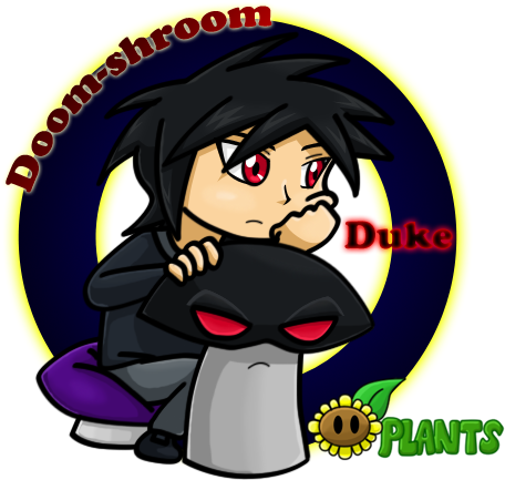 Pvz Chibi Doom-shroom By Magicwaterz16 - Pvz 2 Doom Shroom (500x512)