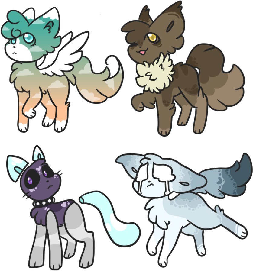 Adopt Batch {1/4} Open By Blume-doom - Cartoon (870x918)