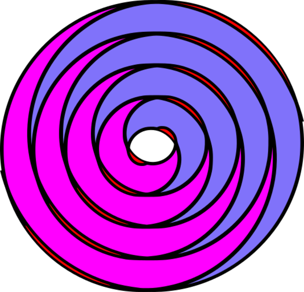 Spiral Clipart Double - Spiral (600x577)