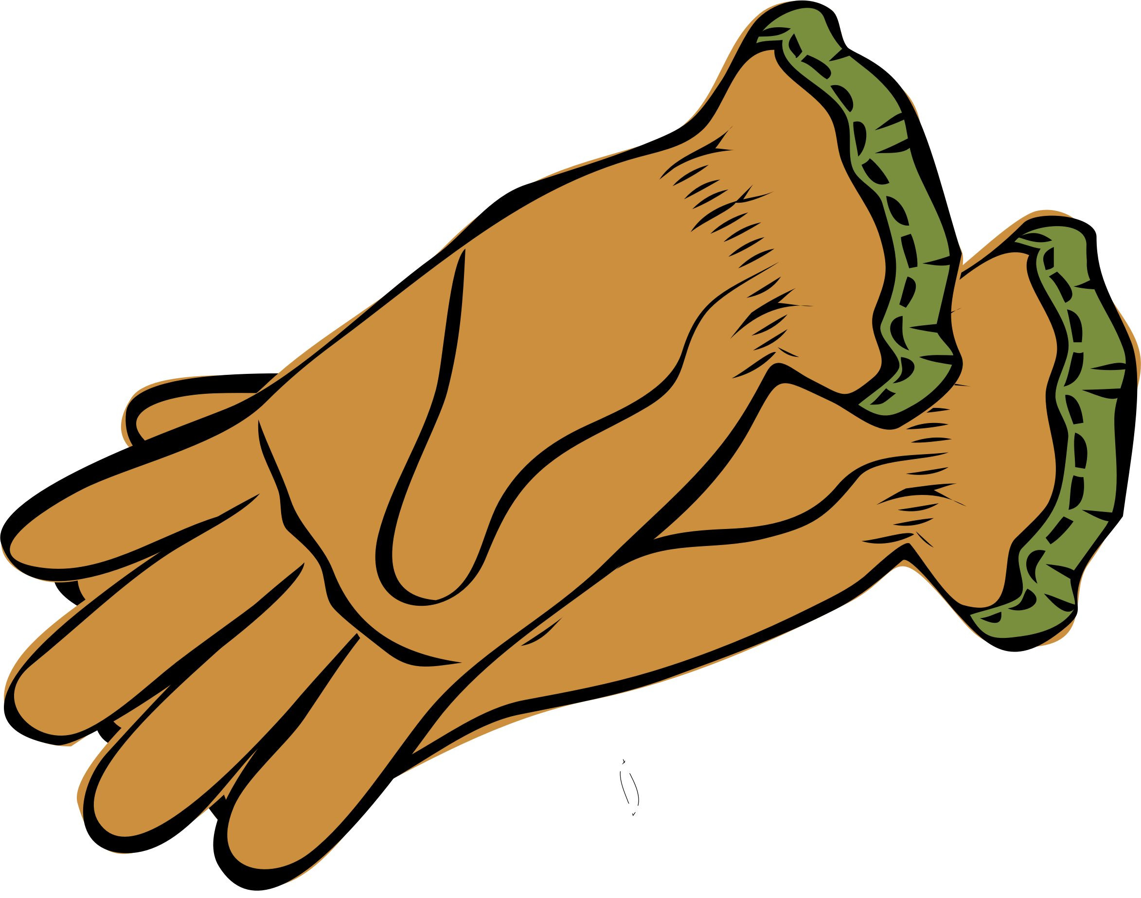 Remix - Gardening Gloves Clipart (2346x1847)