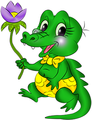 130208592 Post296361303578281 - Gators Cute Clip Art Dressed (330x432)