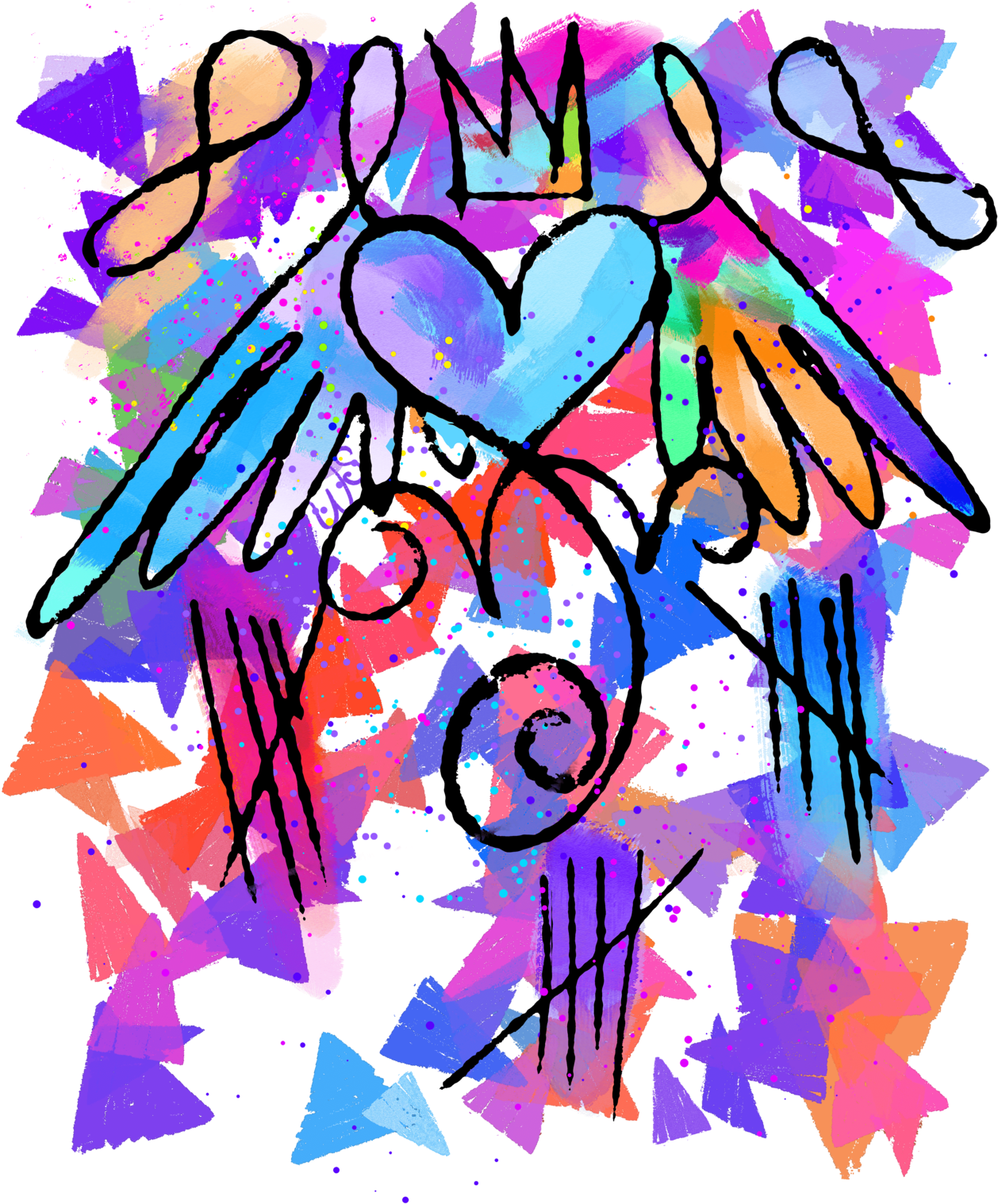 Artsy Heart Shrink By Merch-designs - Design (1280x1536)