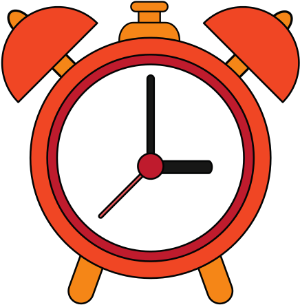 Clock Vector Illustration - Vector Graphics (550x550)
