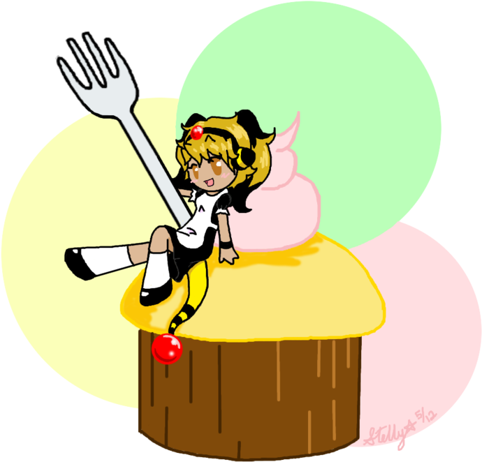 Hpm Birthday Cupcake By Cuppastars On Clipart Library - Library (800x769)
