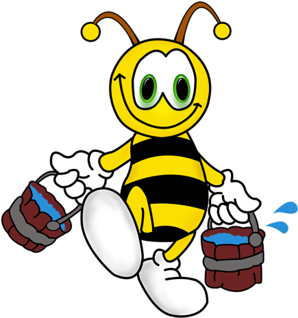 Bee, Abeja, Abelha, Png - Пчелка На Прозрачном Фоне Анимация (500x500)