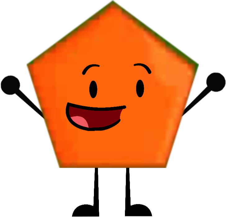 Orange Pentagon Shape Battle - Clipart Pentagon Shape (737x717)