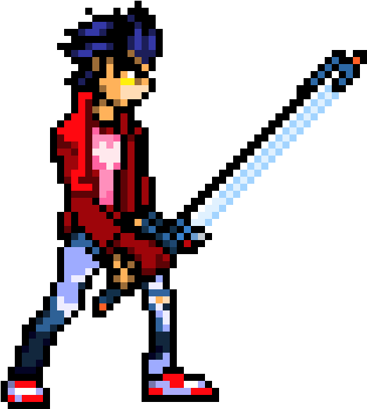 Travis Touchdown - Travis Touchdown Pixel Art (590x660)