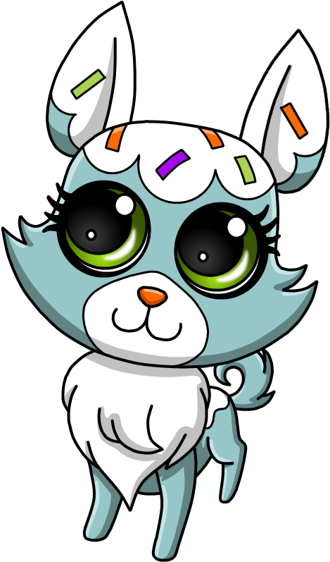 Lps Cupcake Dog By Drinkyourvegetable - Lps Dog Cupcake (611x847)