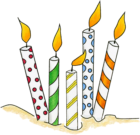 Candles Watercolor Illustration By Clairejohns - Watercolor Painting (511x485)