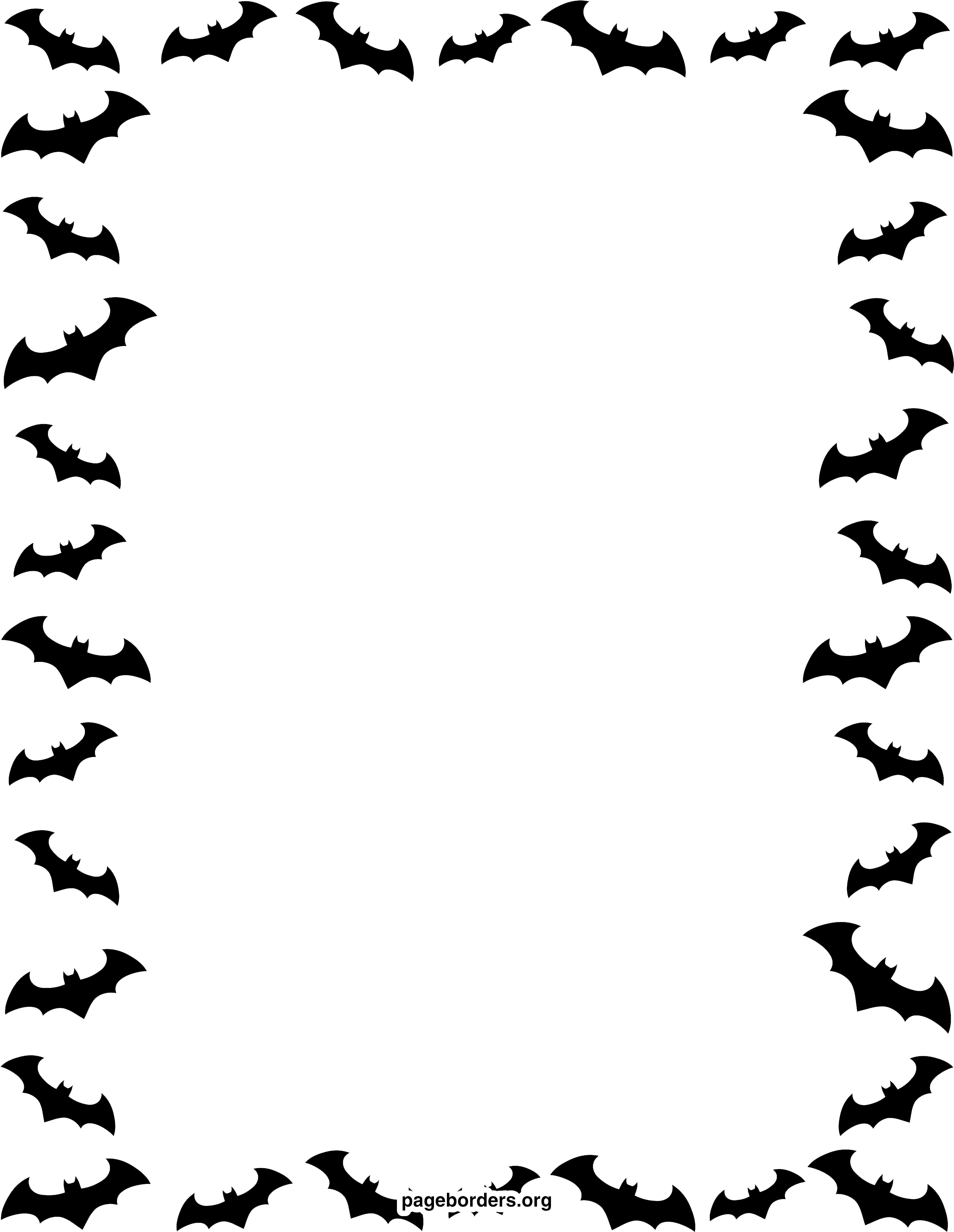 Halloween Border Png - Halloween Border (2550x3300)