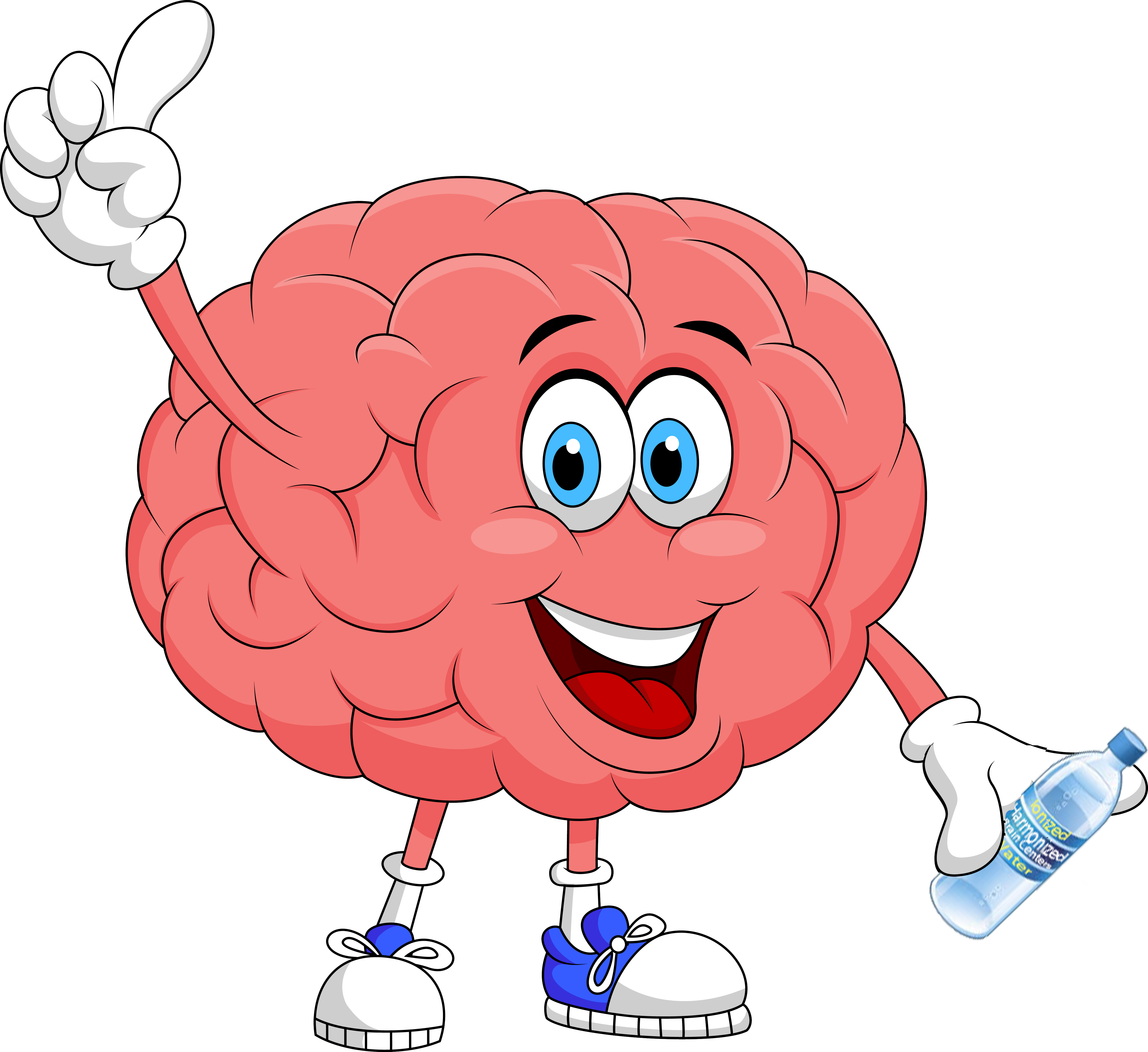 Brain Clipart Smart Brain - Brain Cartoon (5295x4854)