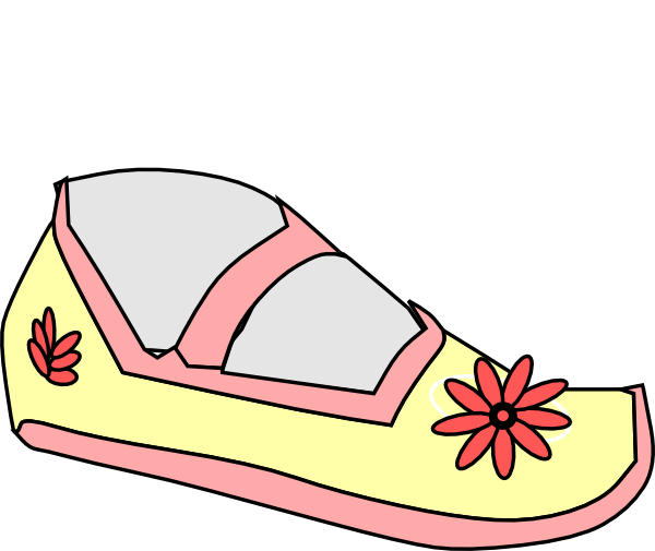 Shoe For Girls Clipart (600x505)