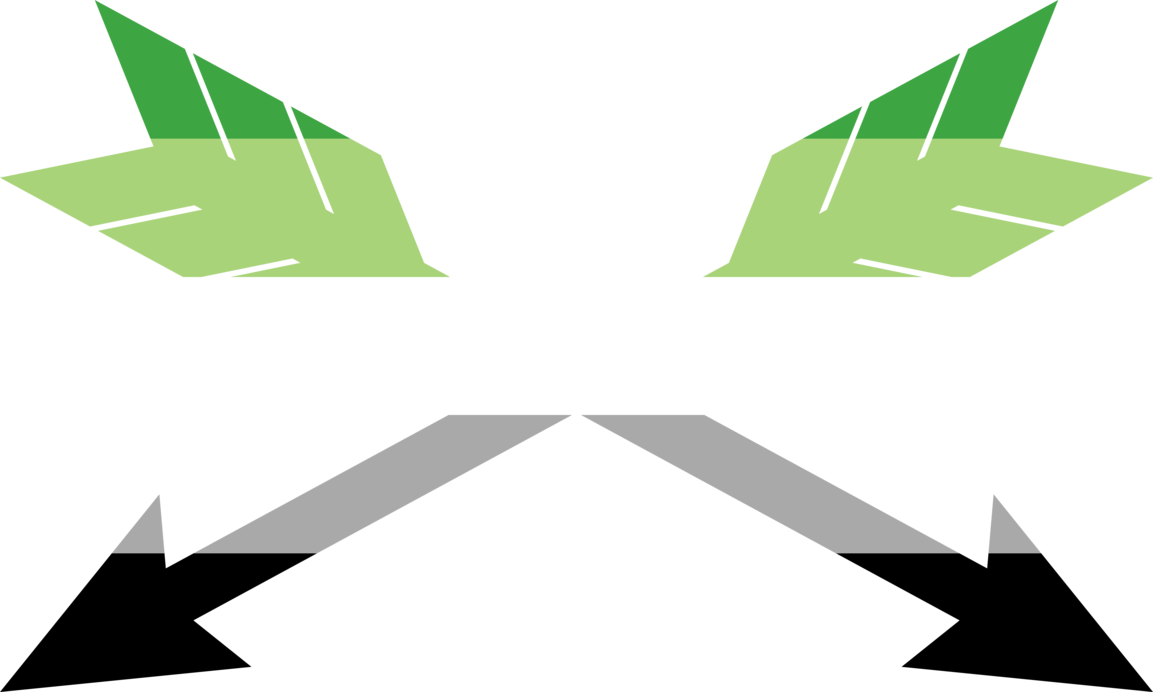 Aromantic Crossing Arrows By Pride-flags - Graphic Design (1153x692)