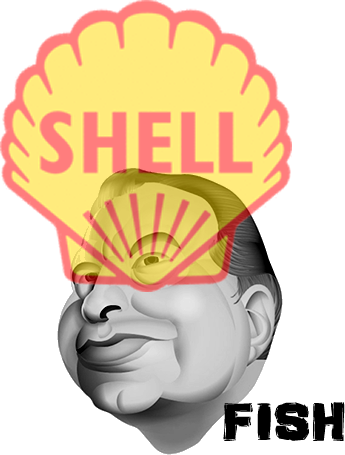 Shell Fish From Every Line In The Shell Code Of Decoding - Royal Dutch Shell Logo (345x455)