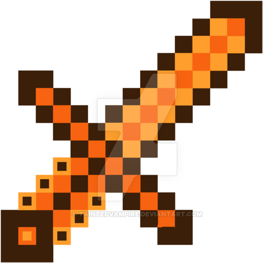 Topaz Gem Sword Minecraft For Mike By Taintedvampire - Sword Minecraft Transparent (600x600)