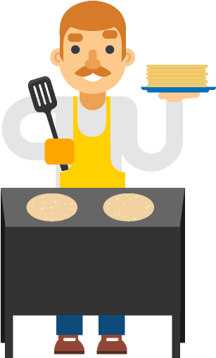 Find A Pancake Day - Cartoon (344x554)