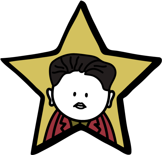 Emoji North Korea Star Clip Art - Emoji North Korea Star Clip Art (555x555)