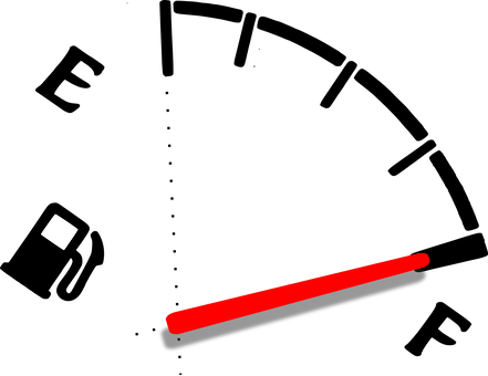Fuel Gauge Gasoline Measure Meter Full Gas - Fuel Economy: Little Known Gas Saving Tips Revealed (441x340)