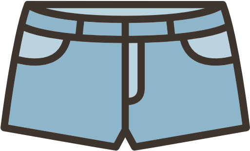 Related Categories - Jean Shorts Clip Art (512x512)