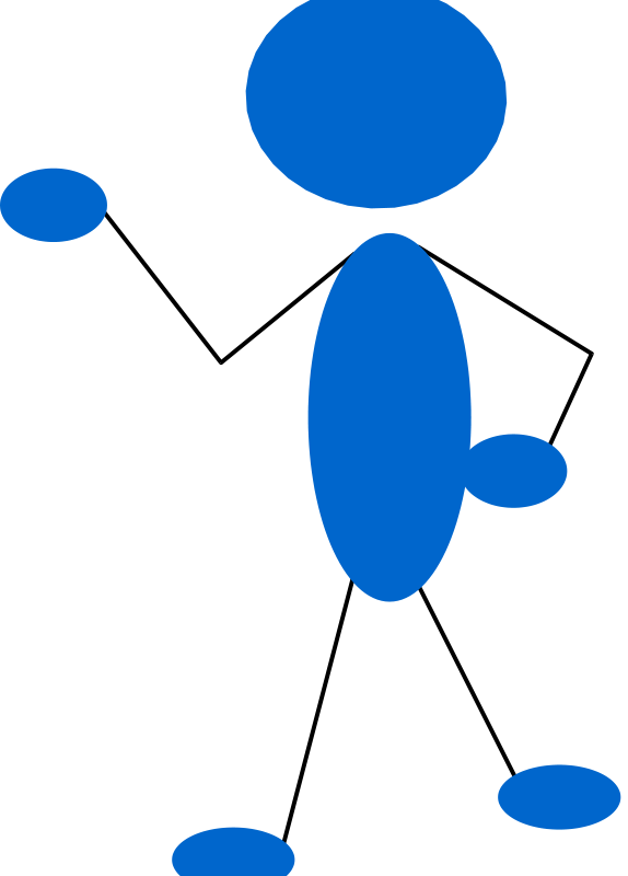 Get Notified Of Exclusive Freebies - Stick Man Pointing Clipart (574x800)