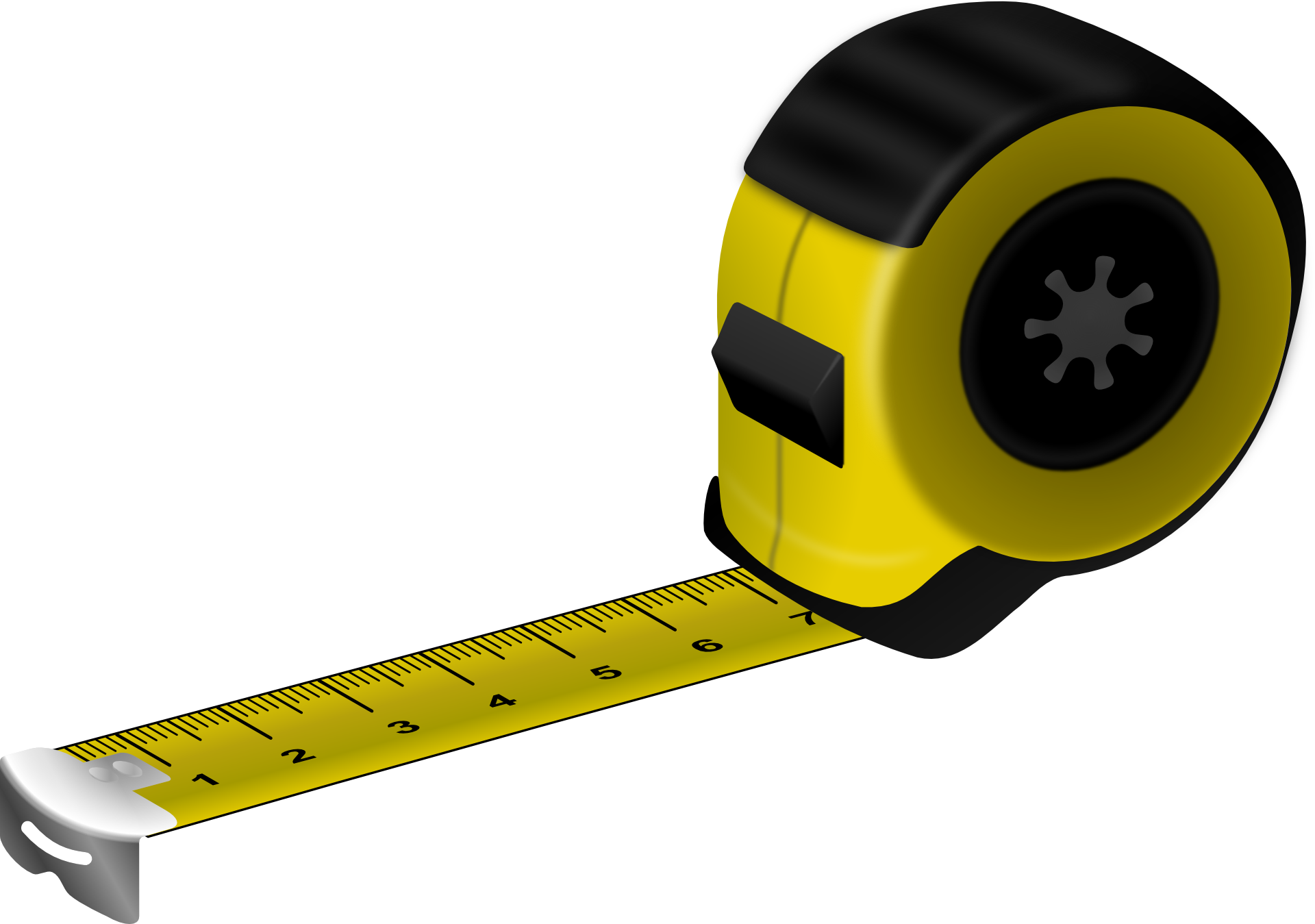 Free Clipart - Measuring Tape Transparent (960x674)