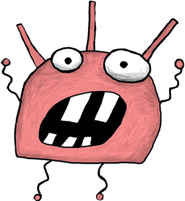 Scary Cartoon Monster - Cute Scary Monster Drawings (700x700)