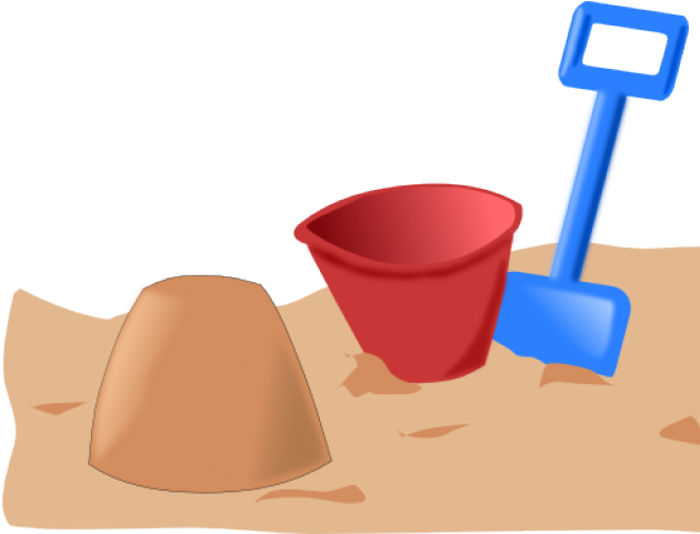 Sand Cliparts - Cartoon Bucket And Spade (640x480)