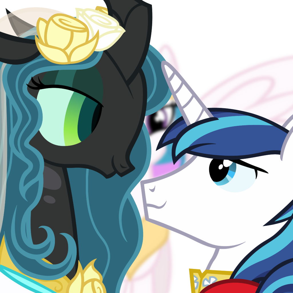 A Canterlot Wedding, Alternate Hairstyle, Artist - Cartoon (1024x1024)