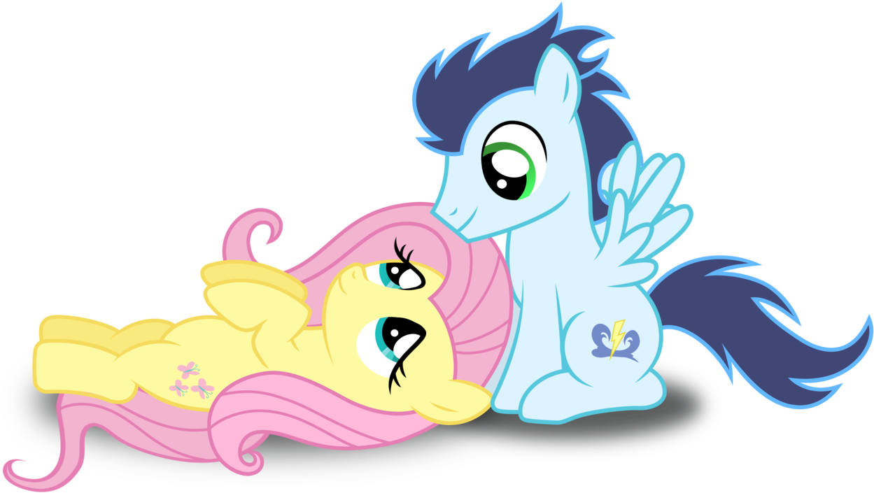 Meandmyideas, Cute, Eye Contact, Female, Fluttershy, - Art (1280x743)