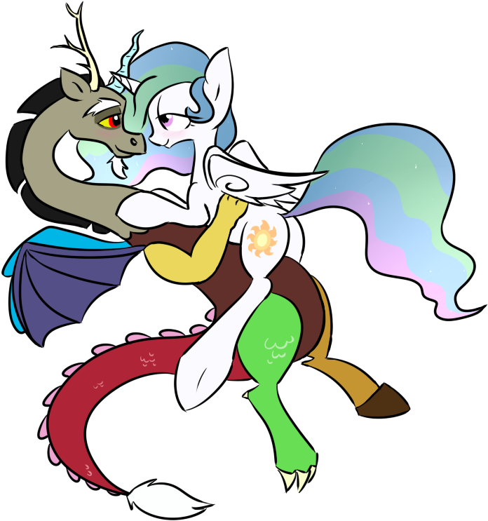 Bakasan, Bedroom Eyes, Cuddling, Discord, Dislestia, - My Little Pony: Friendship Is Magic (1000x800)